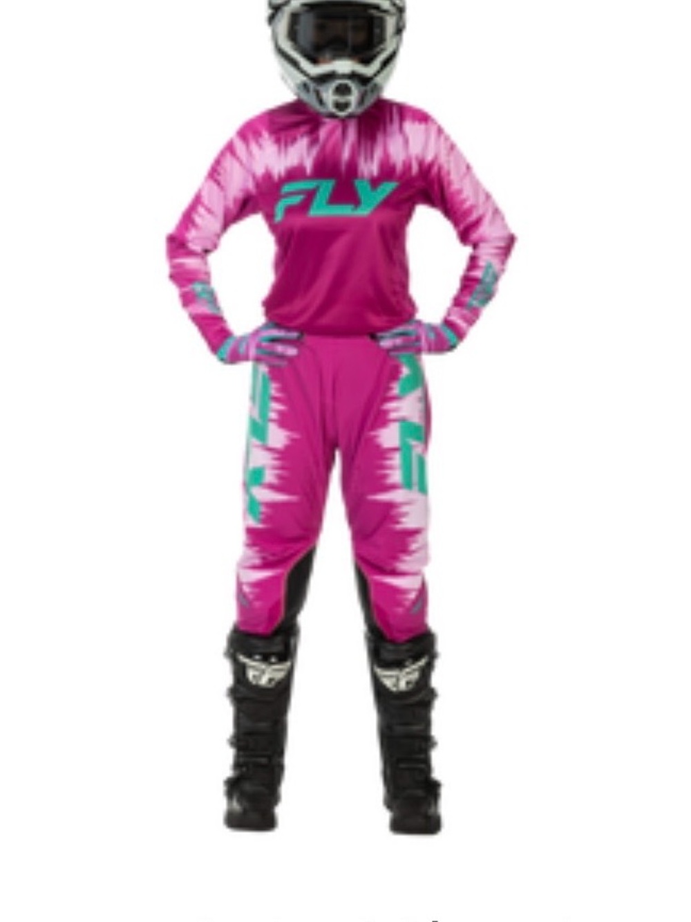 Fly Racing Women’s Lite Motocross Jersey & Pants Set M Jersey 7/8 Pants
